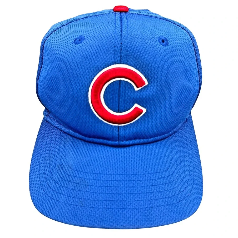Chicago Cubs Youth Adjustable Strapback Cap – Blue – Embroidered Logo – Cotton T